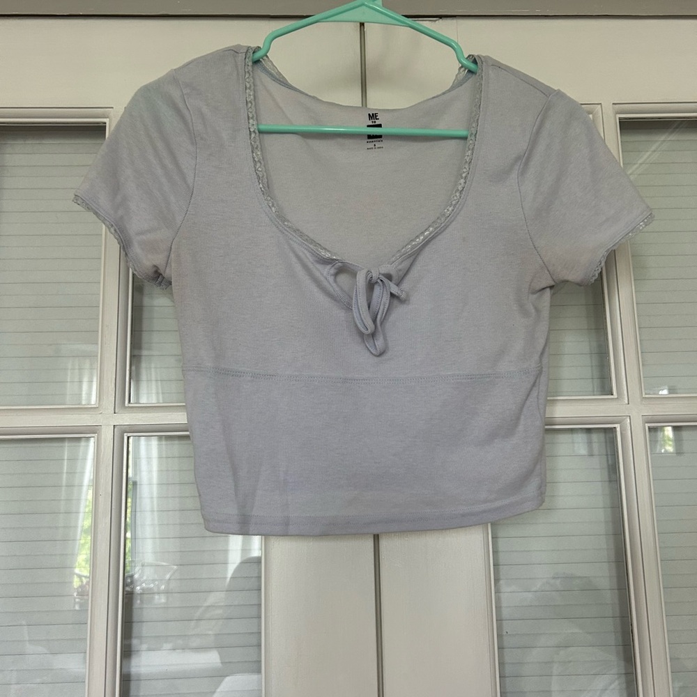 Light blue pacsun crop top